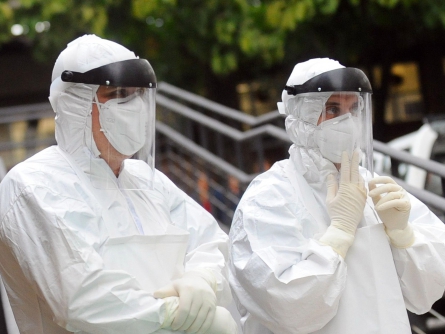 Ebola-Übung, Tânia Rêgo/Agência Brasil, Lizenztext: dts-news.de/cc-by