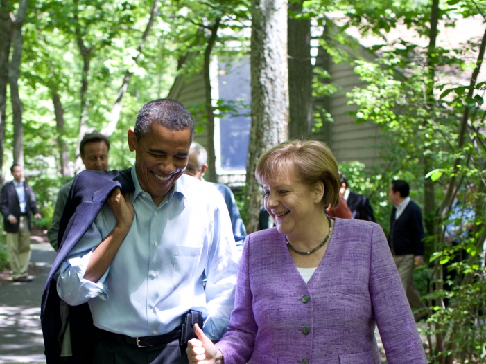 Obama nennt Kanzlerin Merkel "meine Freundin"