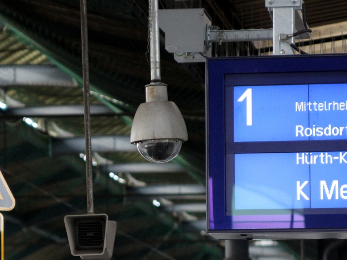 Überwachungskamera am Bonner Hauptbahnhof, über dts Nachrichtenagentur