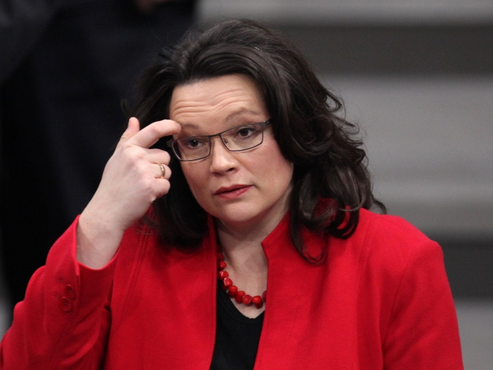 Nahles bedauert "Fresse"-Äußerung Nahles bedauert "Fresse"-Äußerung