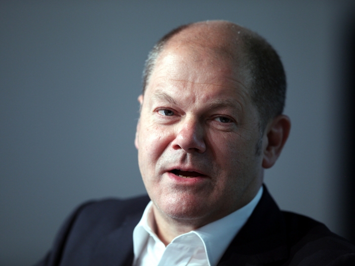 Olaf Scholz als Finanzminister im Gespräch Olaf Scholz als Finanzminister im Gespräch