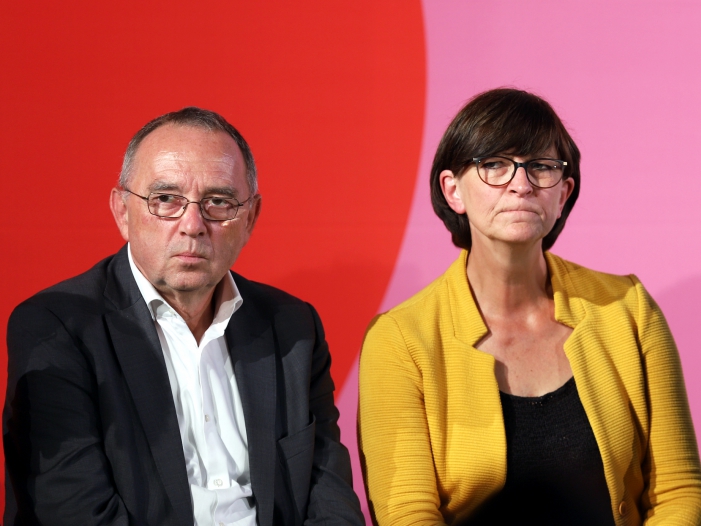 Esken und Walter-Borjans wollen 35 Prozent für die SPD Esken und Walter-Borjans wollen 35 Prozent für die SPD