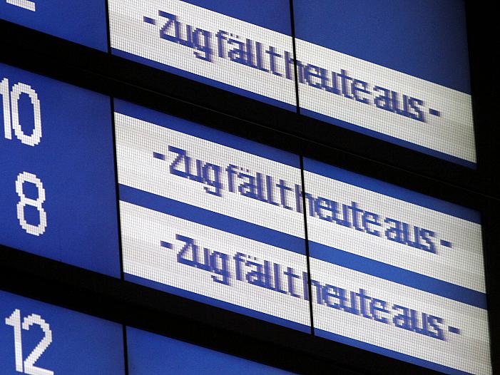 EVG legt Bahnverkehr lahm - Fernzüge sollen ab 13 Uhr fahren