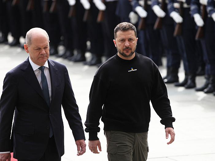 Scholz und Selenskyj geben gemeinsame Erklärung ab