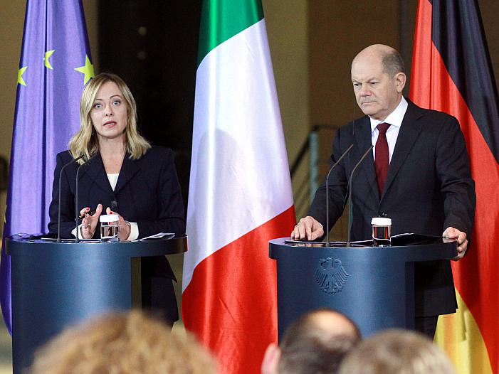 Scholz und Meloni wollen Energiezusammenarbeit ausbauen